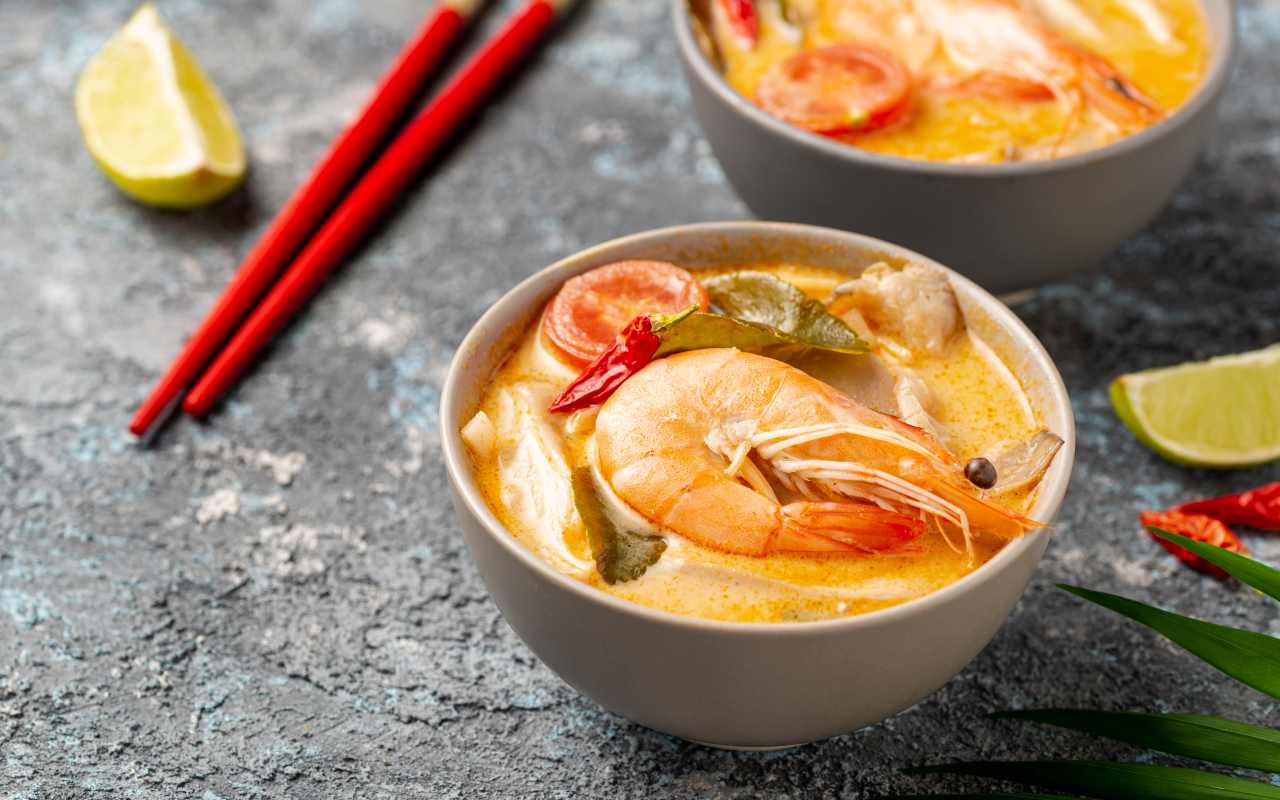 Zuppa di Gamberi Thailandese